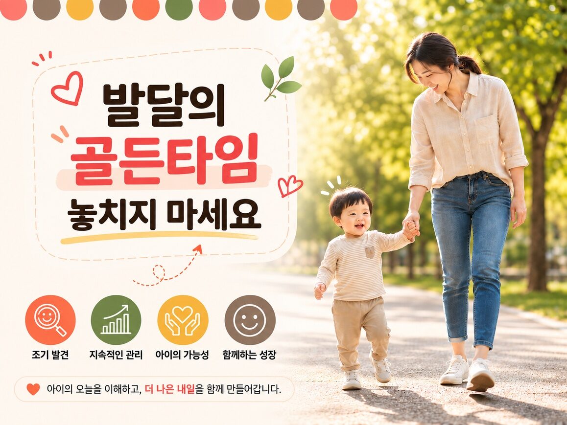 수원 아이 대근육발달지연, 언제 확인해야 할까요?